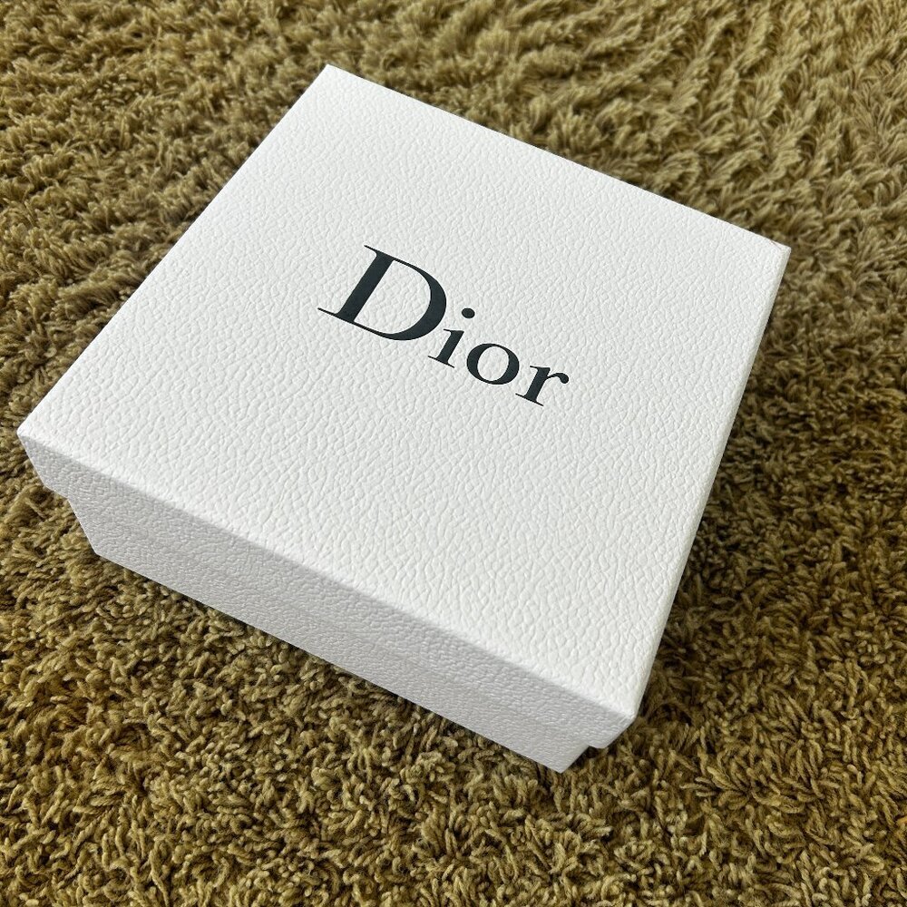 DIOR Authentic Dior Empty Gift Box New Condition 8.5"X8.5"X4" Gray White